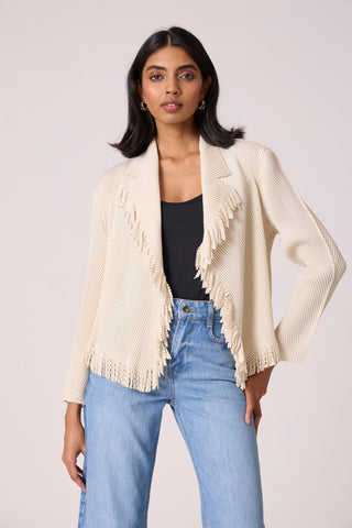 Emilia Fringe Overlay - Ivory