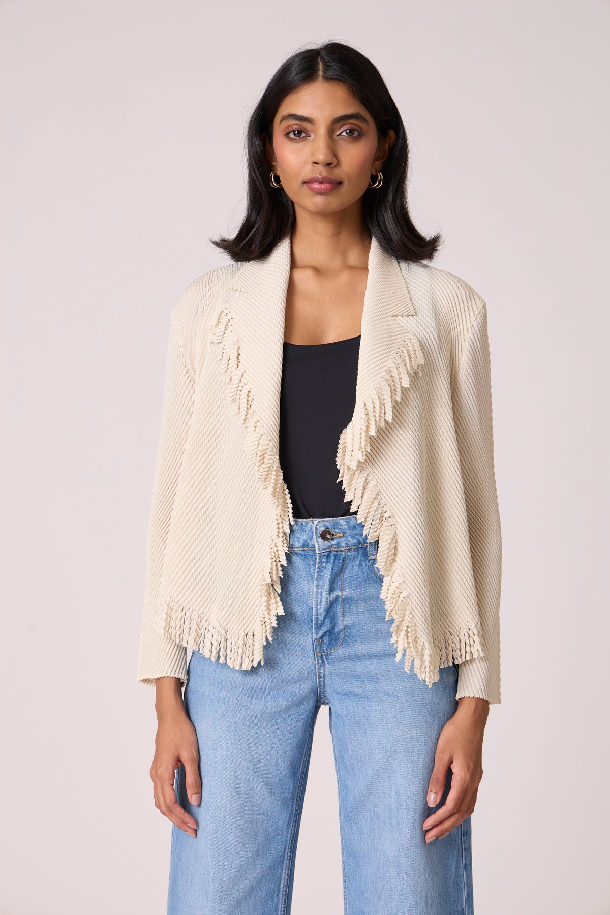 Emilia Fringe Overlay - Ivory