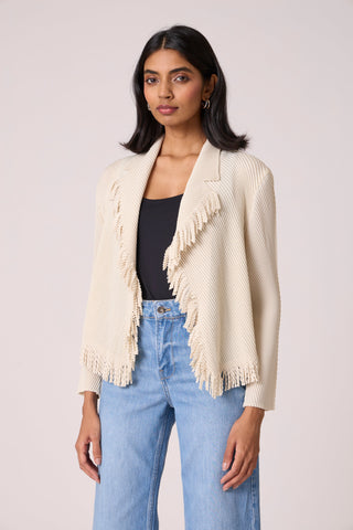 Emilia Fringe Overlay - Ivory