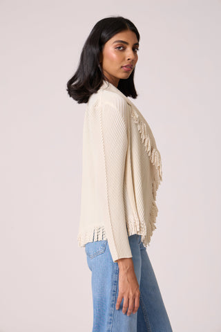 Emilia Fringe Overlay - Ivory