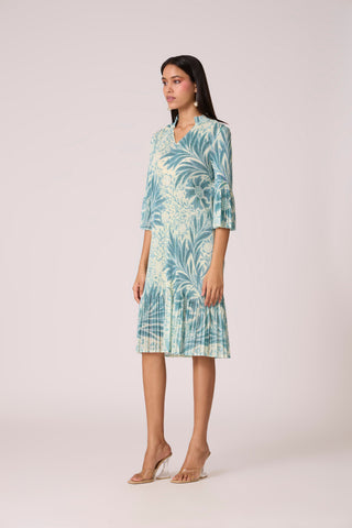 Reene Print Dress - Pistachio Green