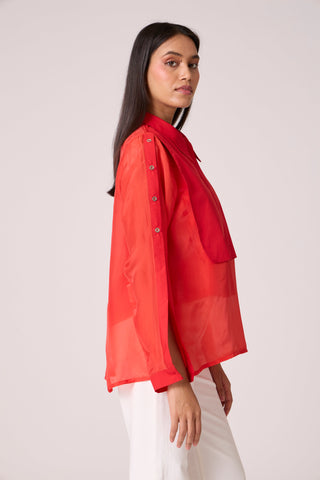 Layla Shirt - Scarlet Red