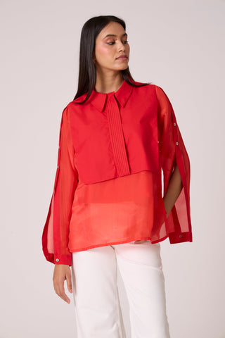 Layla Shirt - Scarlet Red