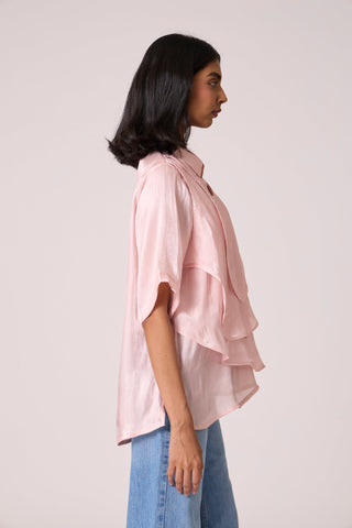 Anais Organza Shirt - Crystal Rose