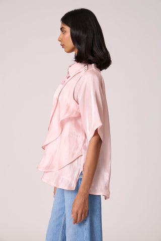 Anais Organza Shirt - Crystal Rose