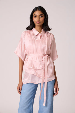 Anais Organza Shirt - Crystal Rose