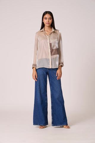 Ellis Organza Shirt - Oyster