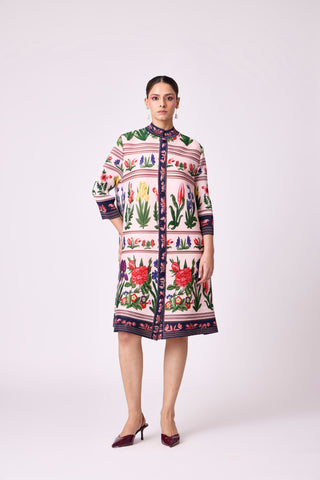 Rory Print Dress - Blush