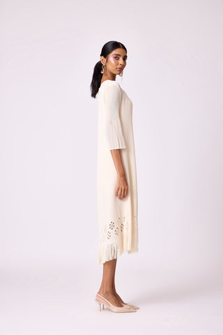 Mila Cutwork Dress - Ivory