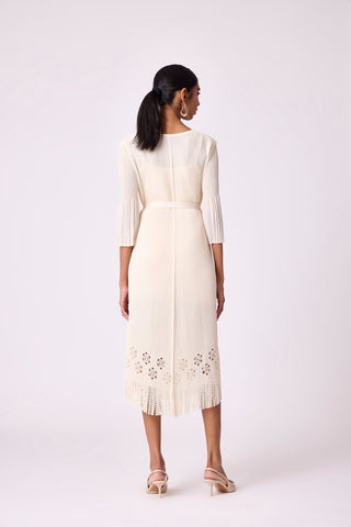 Mila Cutwork Dress - Ivory