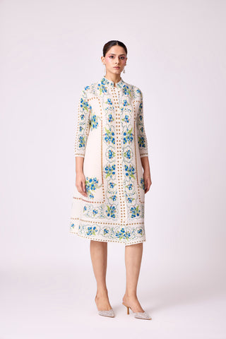 Rory Print Dress - Off White