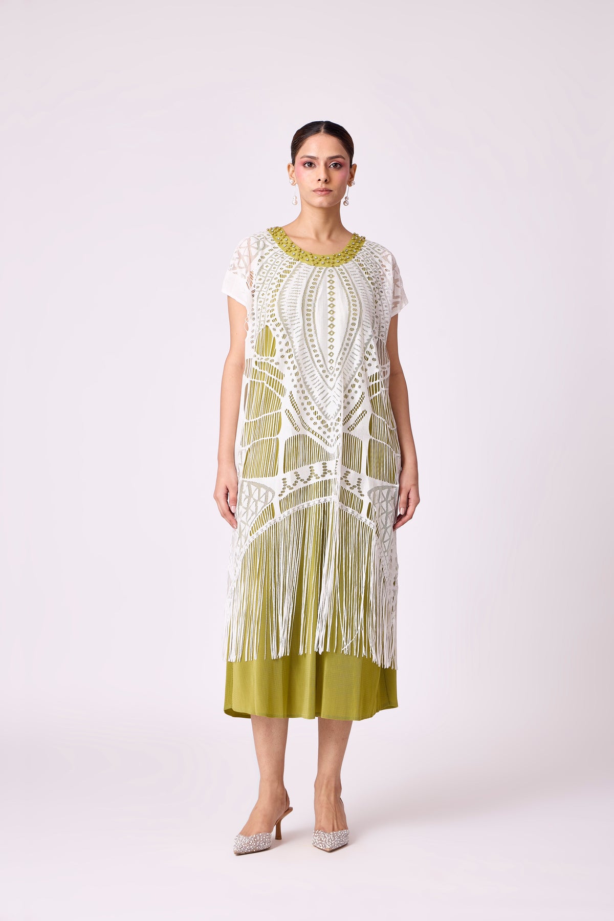 Linnet Dress - Pear Green