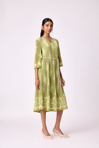 Naila Dress - Pear Green