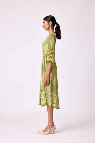 Naila Dress - Pear Green