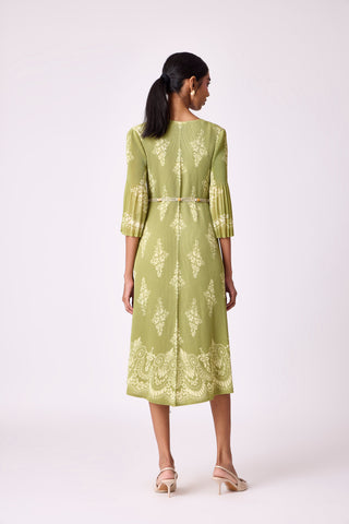 Naila Dress - Pear Green
