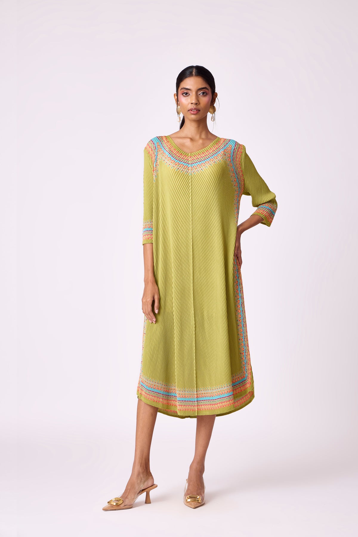 Kimberly Dress - Pear Green