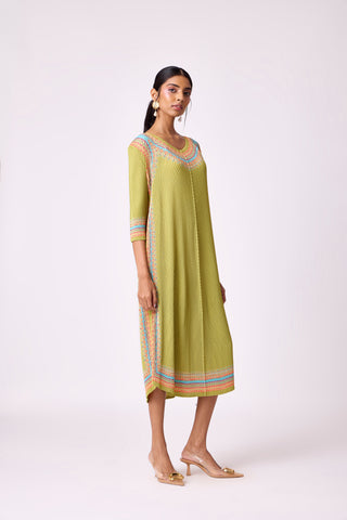 Kimberly Dress - Pear Green