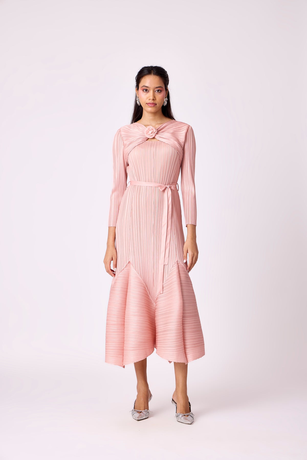 Rose Dress - Salmon