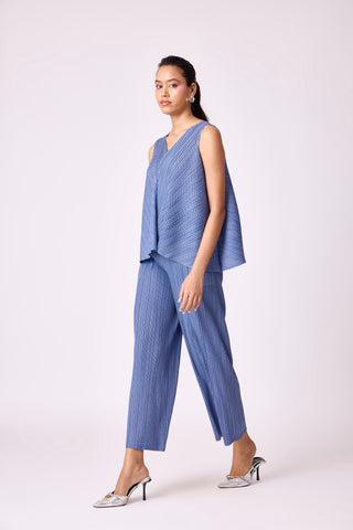 Nia Denim Print Set - Blue