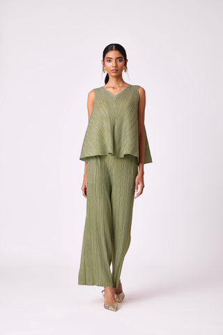 Nia Denim Print Set - Green