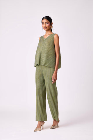 Nia Denim Print Set - Green