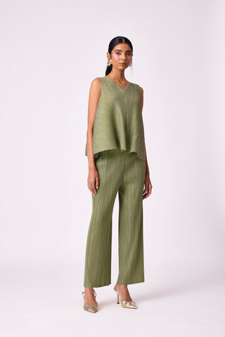 Nia Denim Print Set - Green