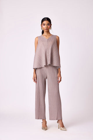 Nia Denim Print Set - Brown