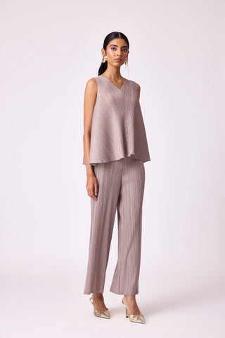 Nia Denim Print Set - Brown