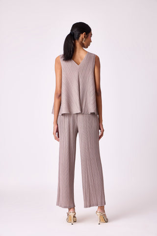 Nia Denim Print Set - Brown