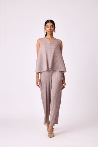 Nia Denim Print Set - Brown