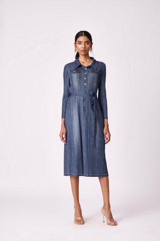Levy Dress - Denim Blue