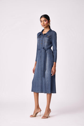 Levy Dress - Denim Blue