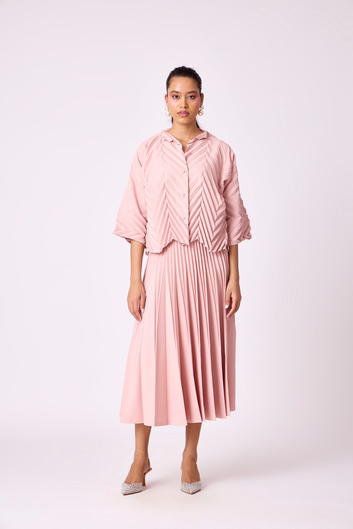 Amandine Set - Pale pink