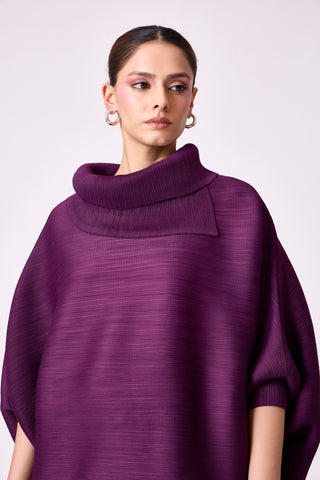 Sloane Batwing Top - Wine Purple