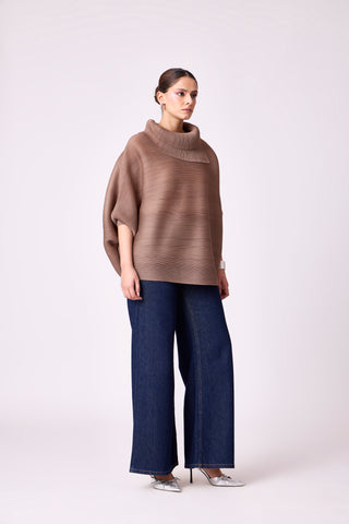 Sloane Batwing Top - Taupe