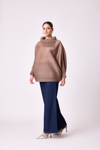 Sloane Batwing Top - Taupe