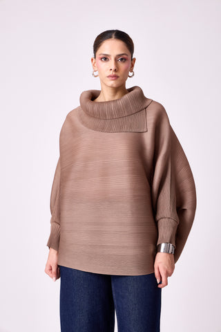 Sloane Batwing Top - Taupe