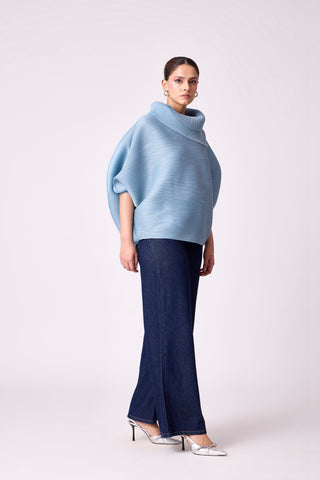 Sloane Batwing Top - Pale Blue