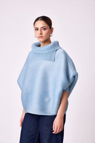 Sloane Batwing Top - Pale Blue