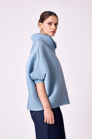 Sloane Batwing Top - Pale Blue