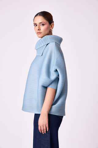 Sloane Batwing Top - Pale Blue