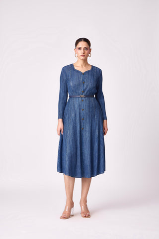 Arizona Denim Wash Dress - Deep Blue