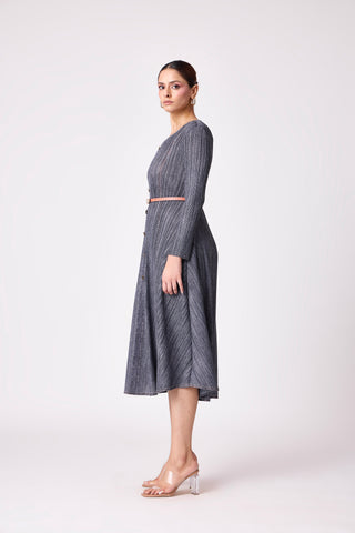 Arizona Denim Wash Dress - Dark Grey