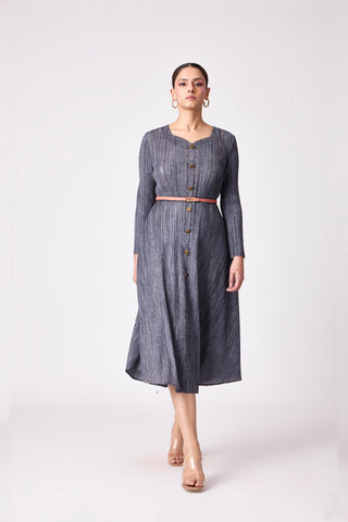 Arizona Denim Wash Dress - Dark Grey
