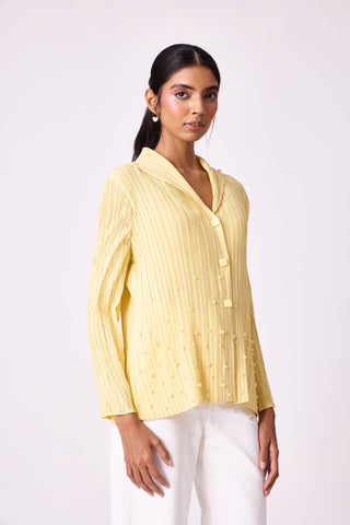 Augusta Top - Lemon yellow
