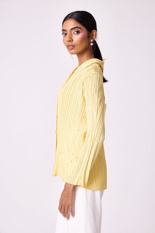 Augusta Top - Lemon yellow