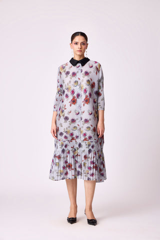 Betsy Shirt Dress - Grey