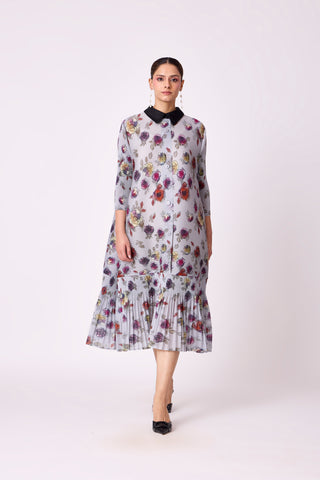 Betsy Shirt Dress - Grey