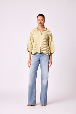 Amandine Shirt - Tea green