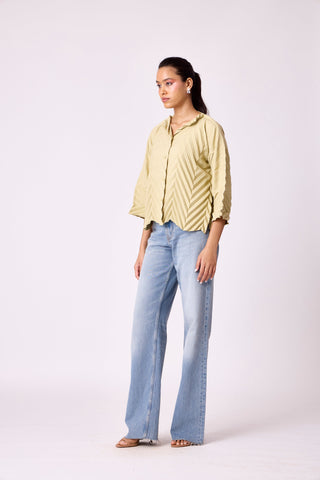 Amandine Shirt - Tea green